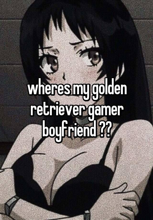 wheres my golden retriever gamer boyfriend ??