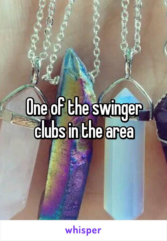 One of the swinger clubs in the area