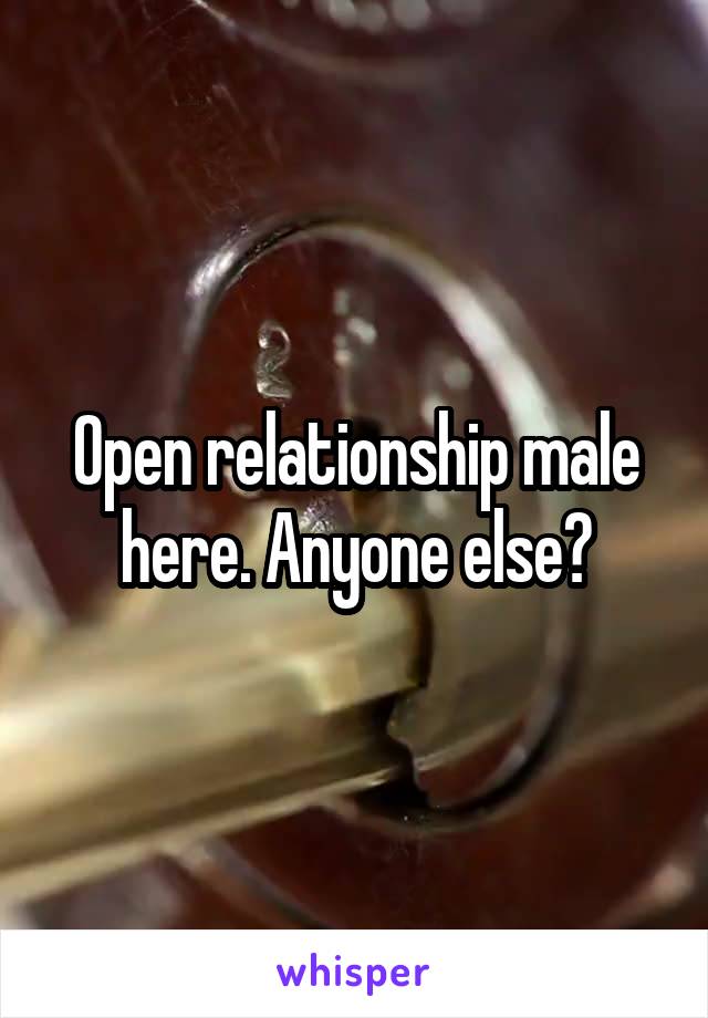 Open relationship male here. Anyone else?