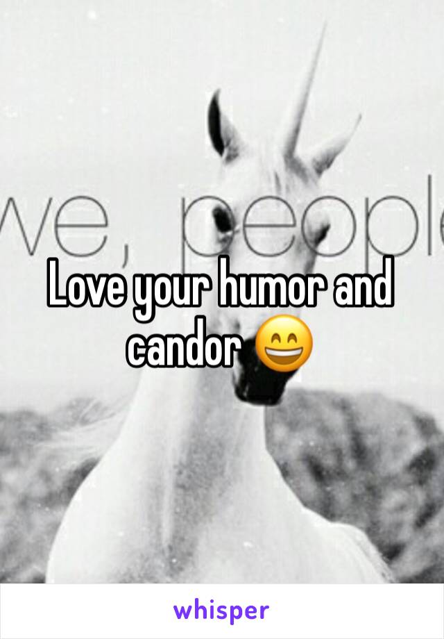 Love your humor and candor 😄