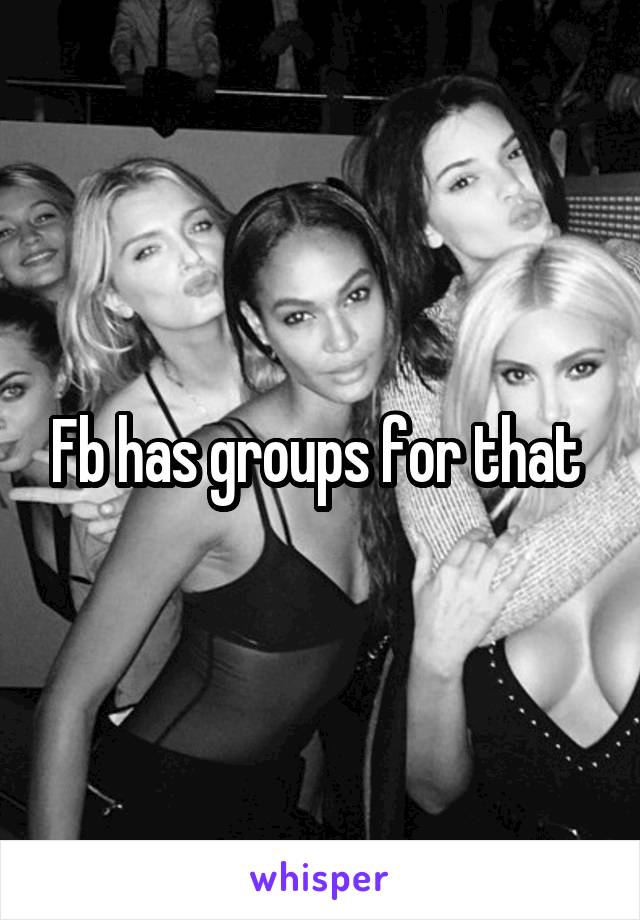 Fb has groups for that 