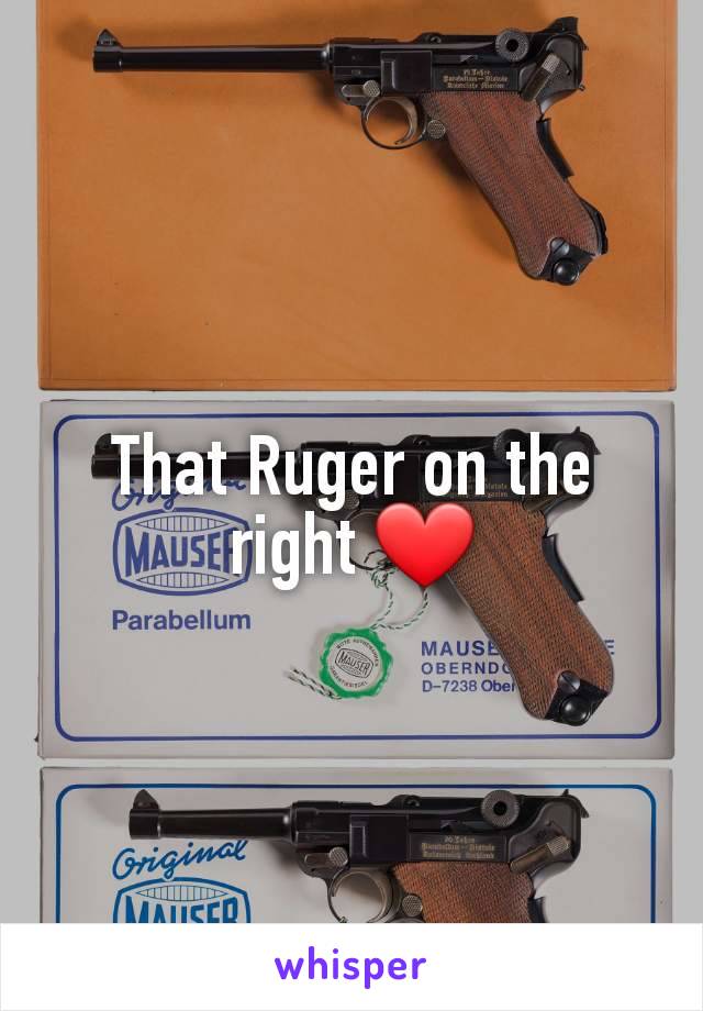 That Ruger on the right ❤️
