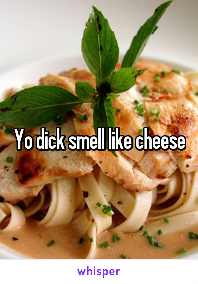 Yo dick smell like cheese