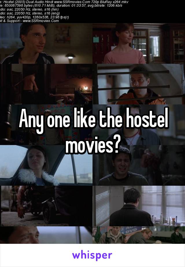 Any one like the hostel movies?