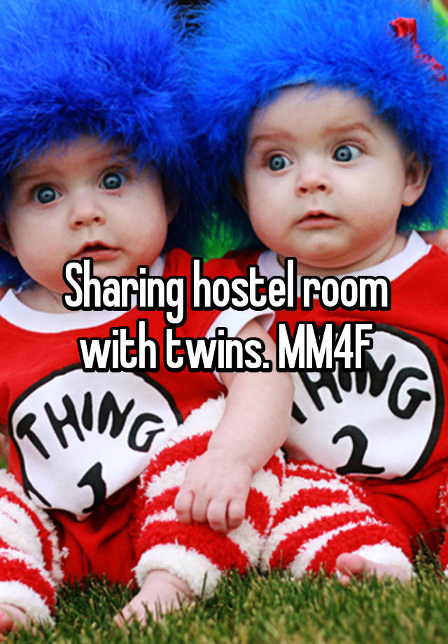 Sharing hostel room with twins. MM4F