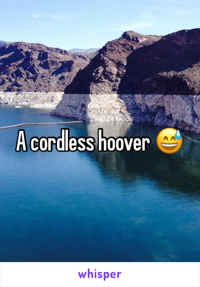 A cordless hoover 😅