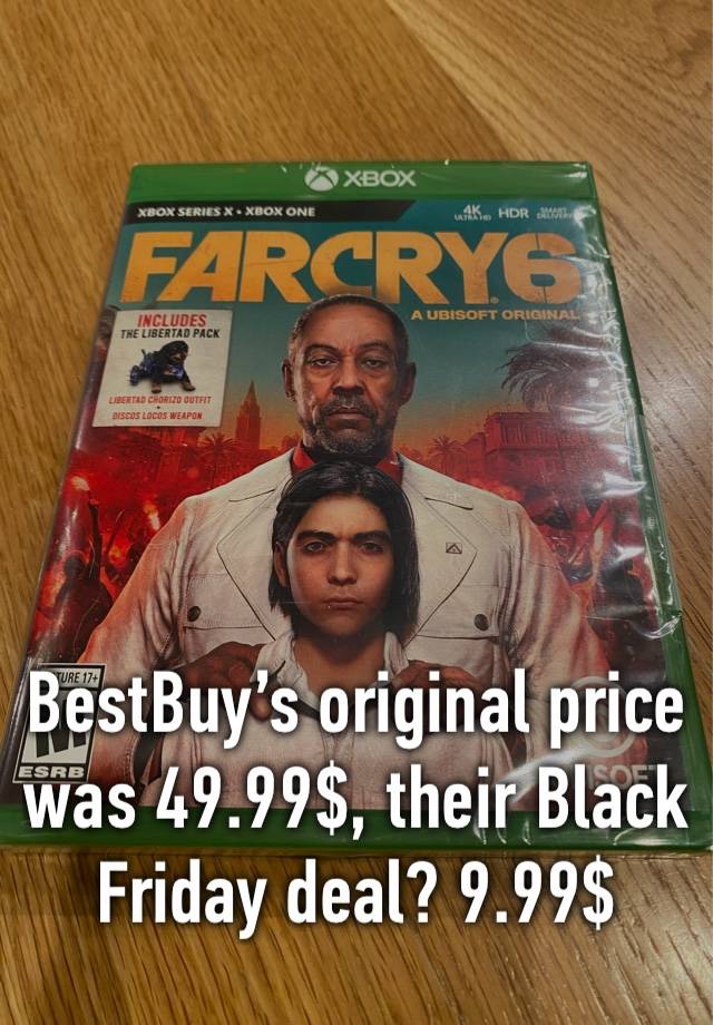 BestBuy’s original price was 49.99$, their Black Friday deal? 9.99$