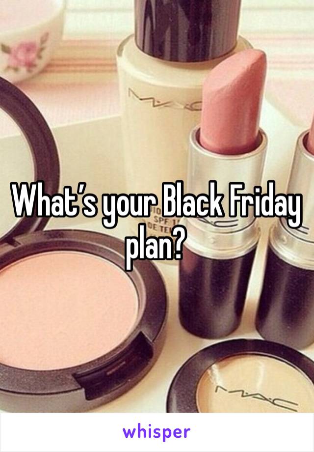 What’s your Black Friday plan?