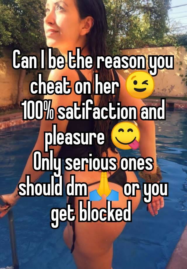 Can I be the reason you cheat on her 😉
100% satifaction and pleasure 😋
Only serious ones should dm🙏 or you get blocked 