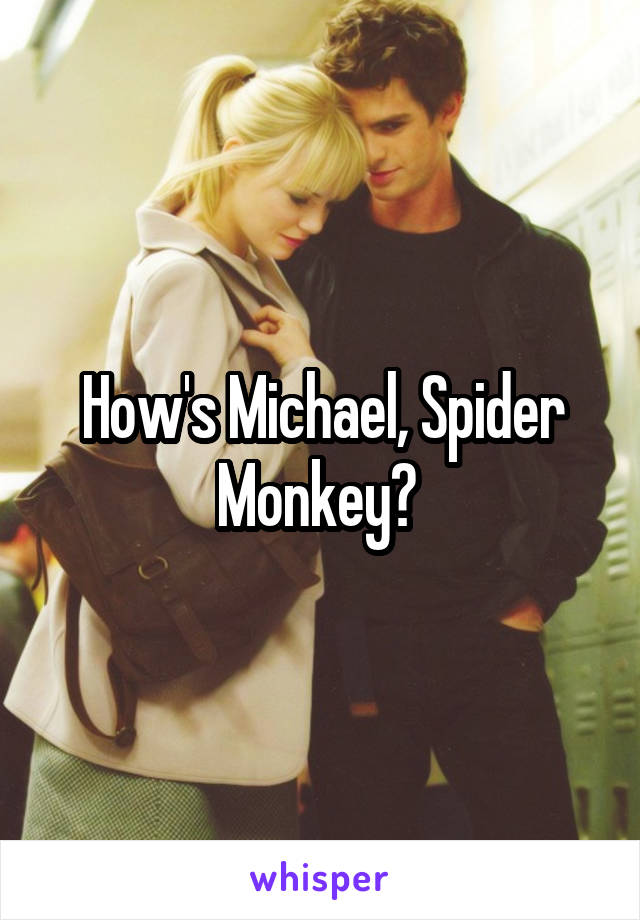 How's Michael, Spider Monkey? 