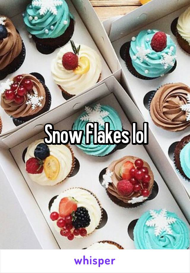 Snow flakes lol