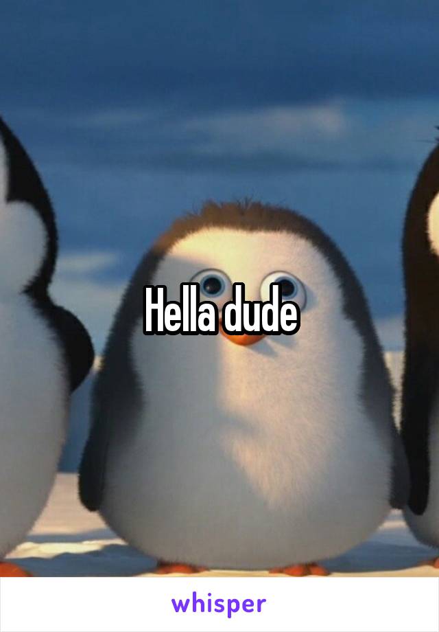 Hella dude