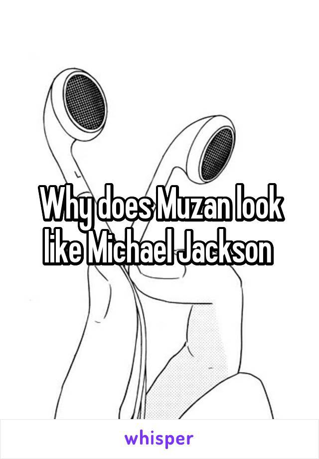 Why does Muzan look like Michael Jackson 