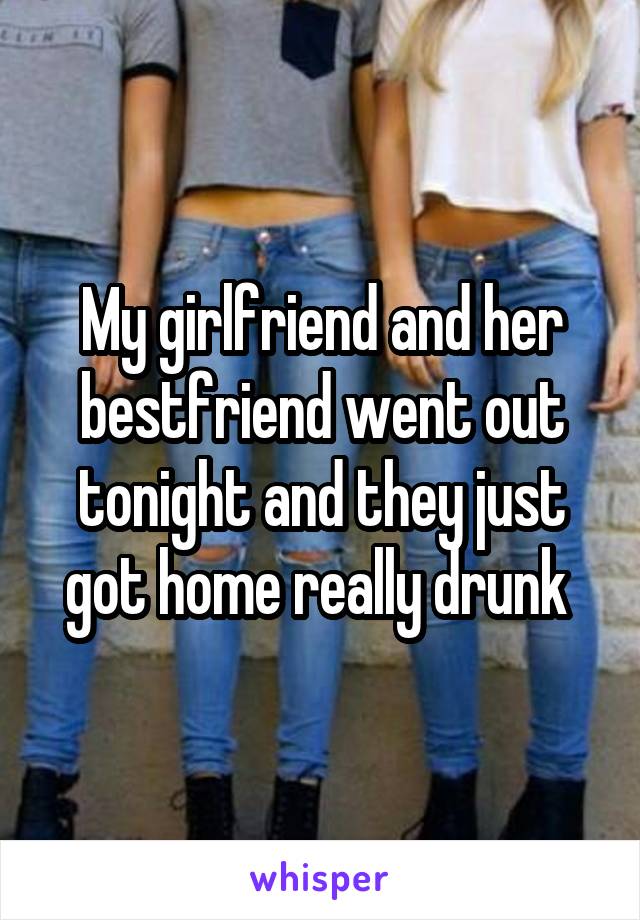 My girlfriend and her bestfriend went out tonight and they just got home really drunk 