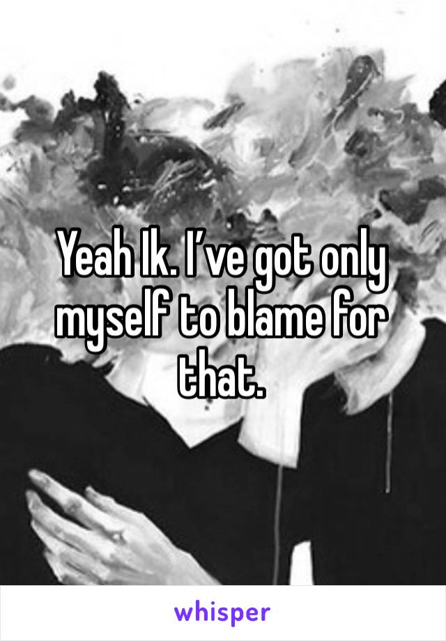 Yeah Ik. I’ve got only myself to blame for that. 