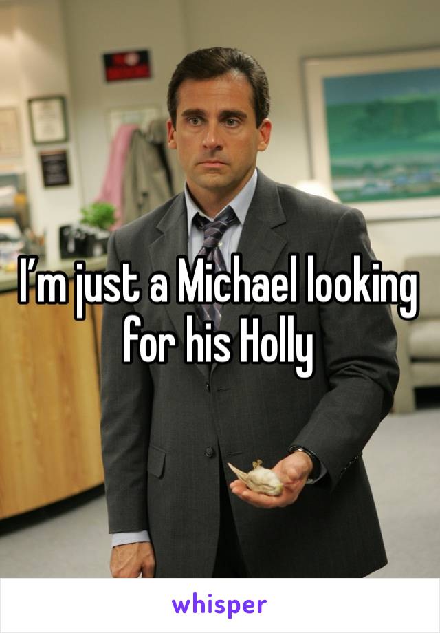 I’m just a Michael looking for his Holly 