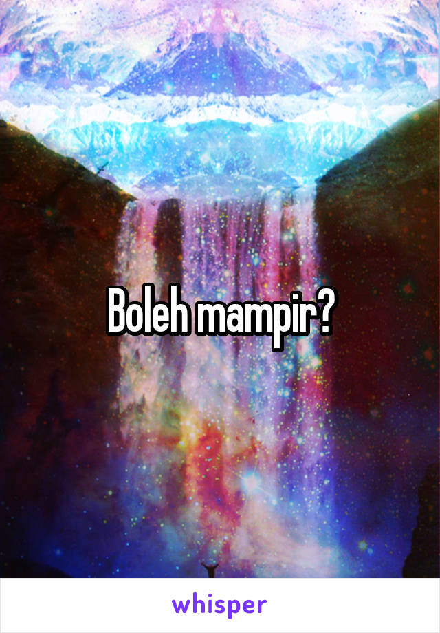 Boleh mampir?