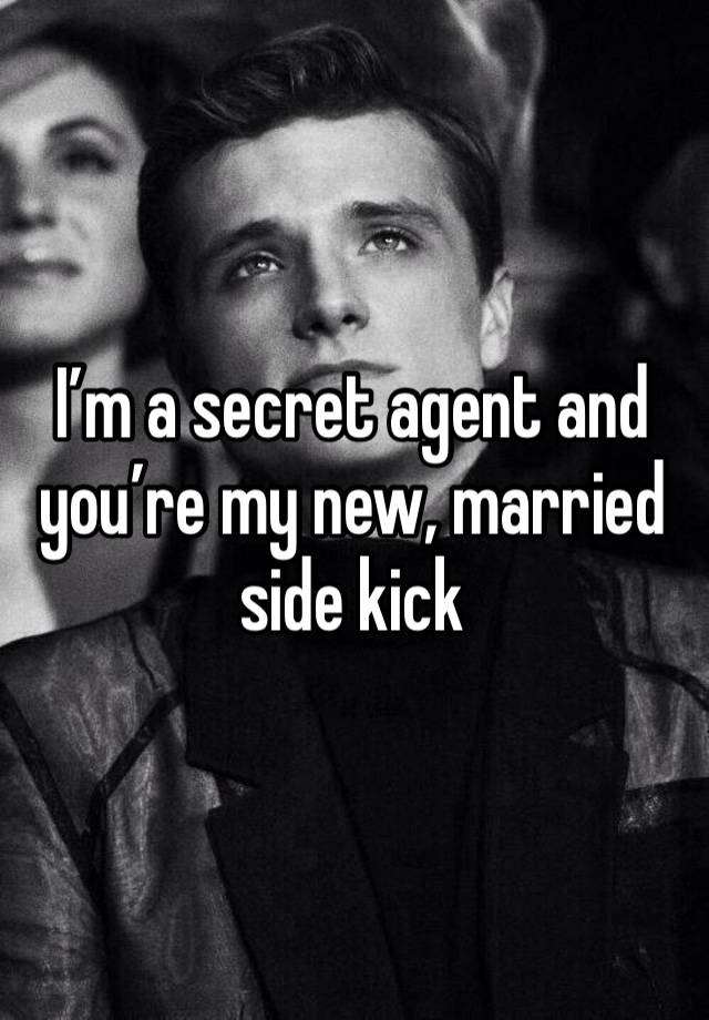 I’m a secret agent and you’re my new, married side kick 