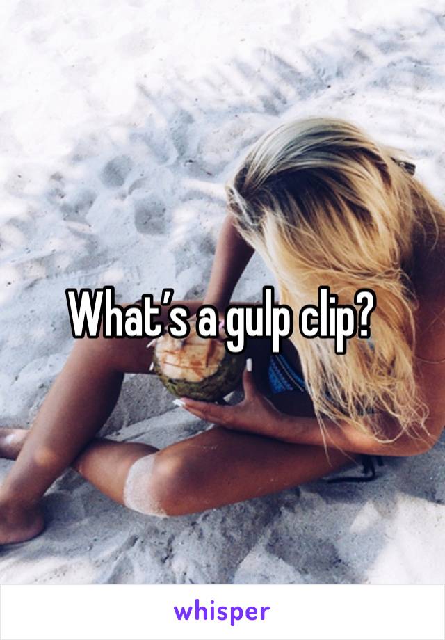 What’s a gulp clip?