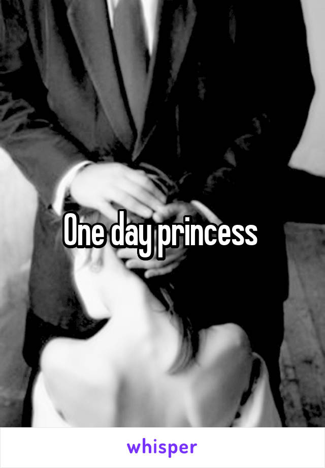 One day princess 