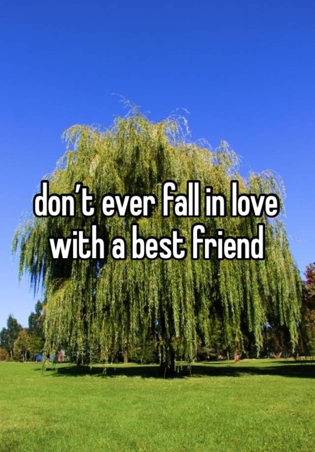 don’t ever fall in love with a best friend 