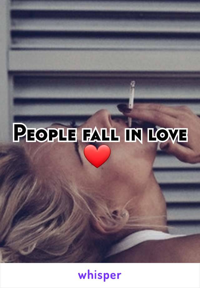 People fall in love ❤️ 