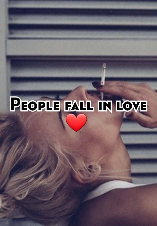 People fall in love ❤️ 