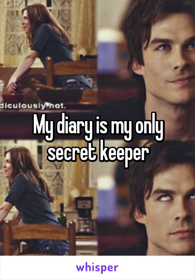 My diary is my only secret keeper