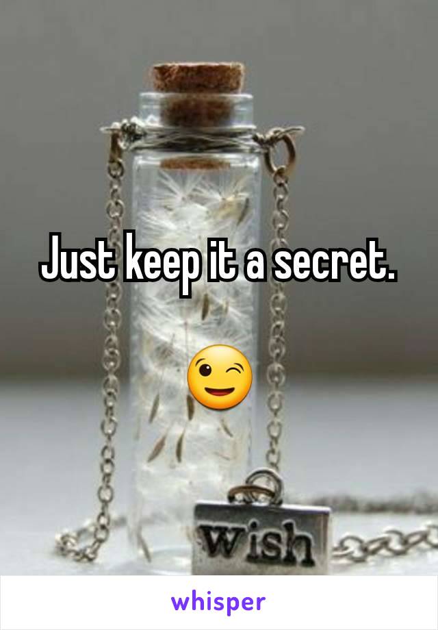 Just keep it a secret.

😉