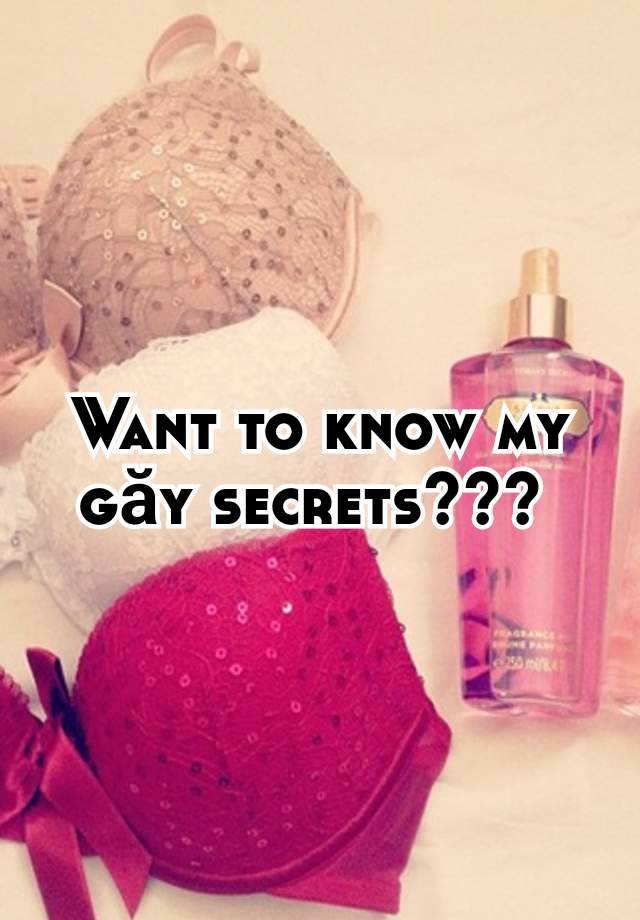 Want to know my găy secrets??? 