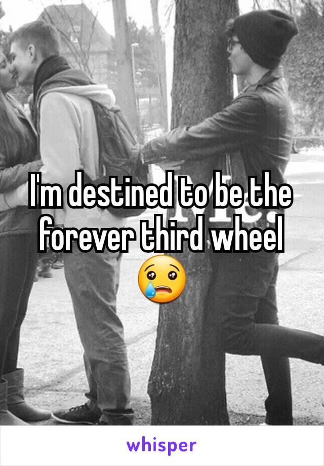 I'm destined to be the forever third wheel 😢