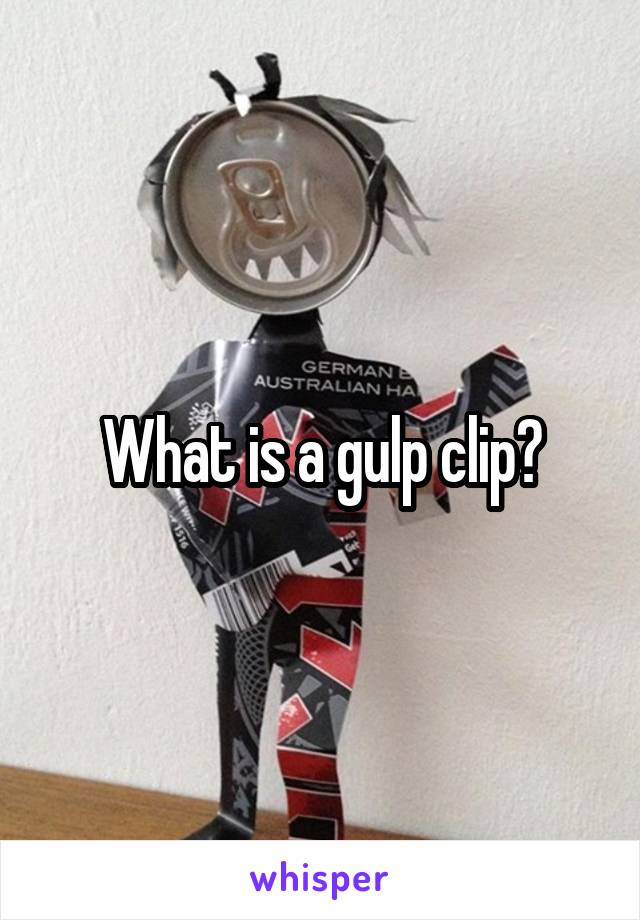 What is a gulp clip?