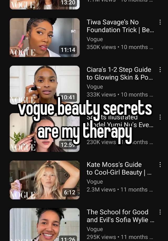 vogue beauty secrets are my therapy