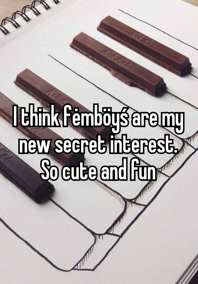 I think fėmböyś are my new secret interest. So cute and fun