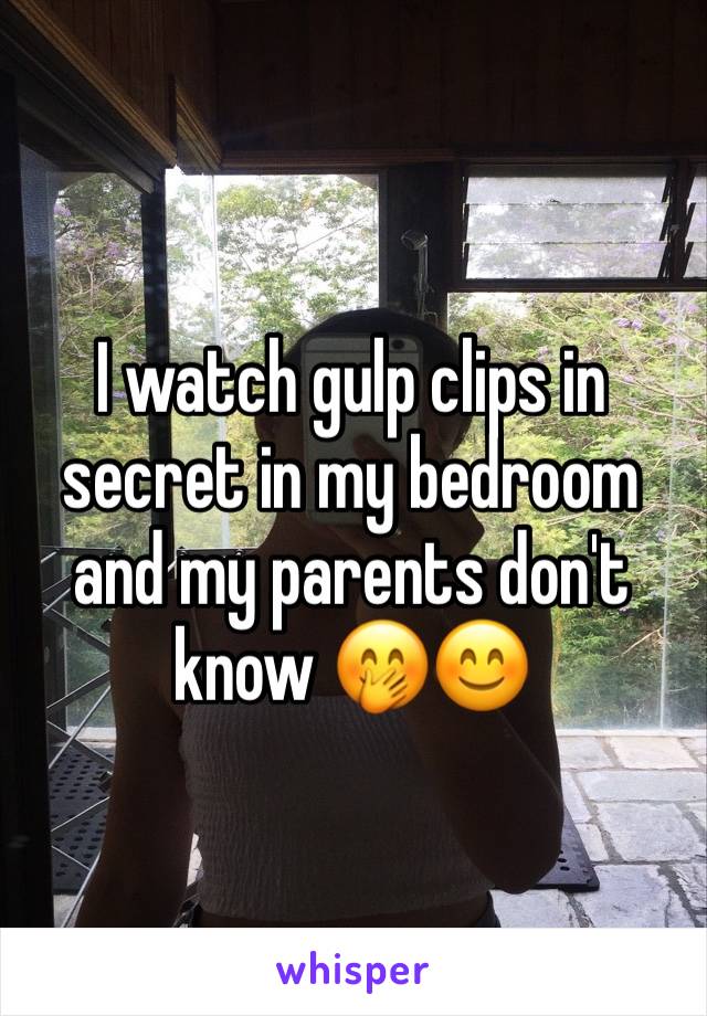 I watch gulp clips in secret in my bedroom and my parents don't know 🤭😊