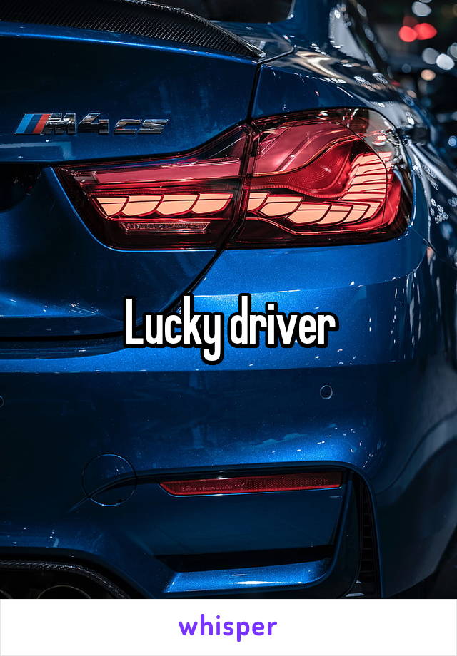 Lucky driver