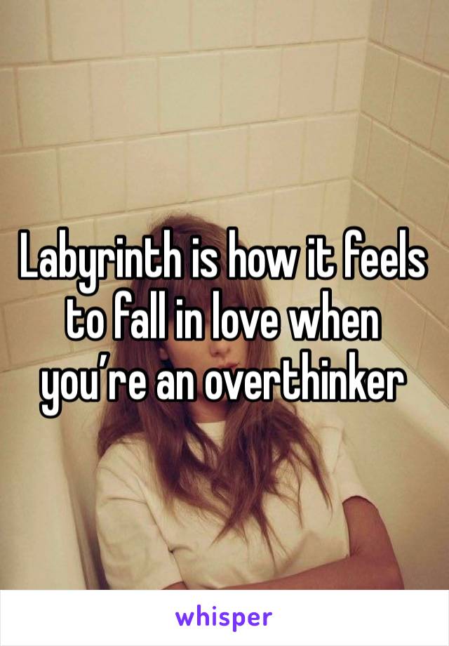 Labyrinth is how it feels to fall in love when you’re an overthinker