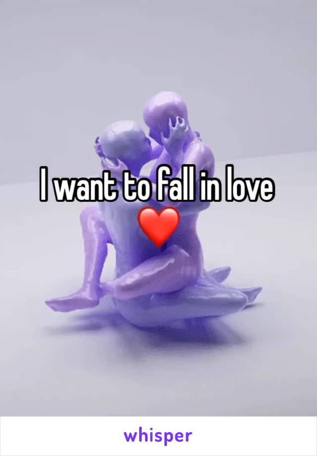 I want to fall in love
❤️ 