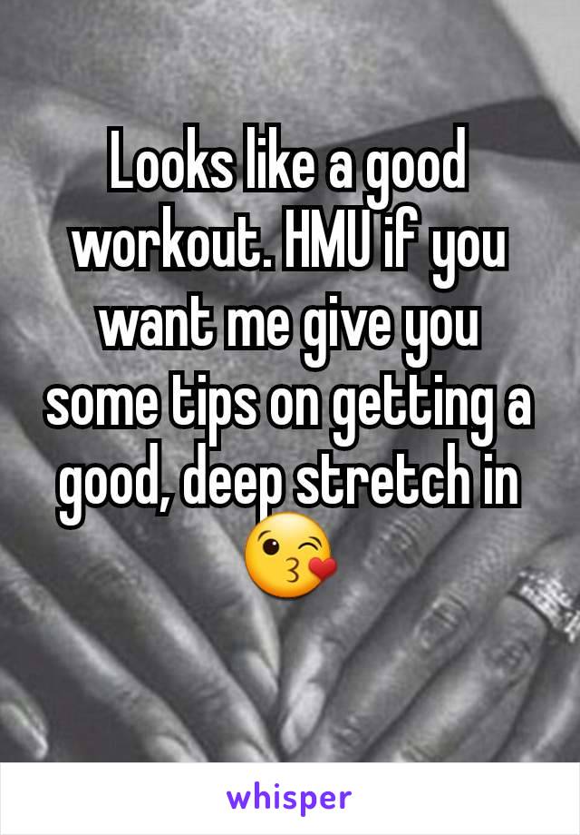 Looks like a good workout. HMU if you want me give you some tips on getting a good, deep stretch in 😘