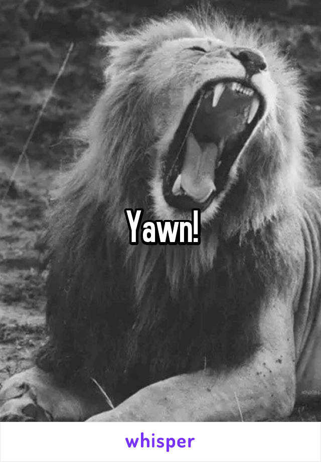 Yawn!