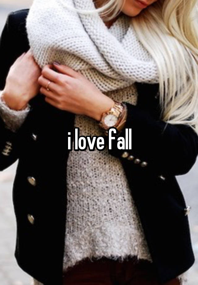 i love fall