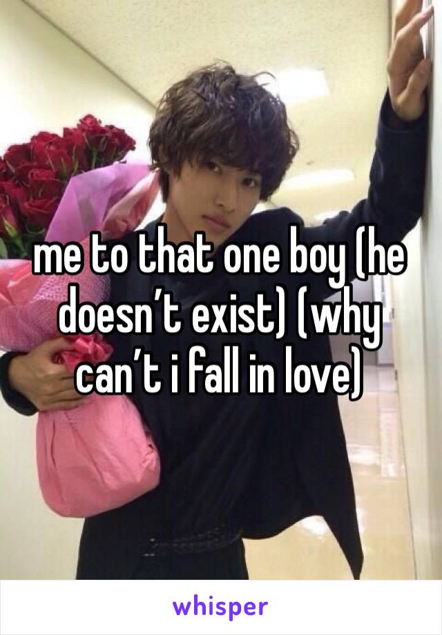 me to that one boy (he doesn’t exist) (why can’t i fall in love)