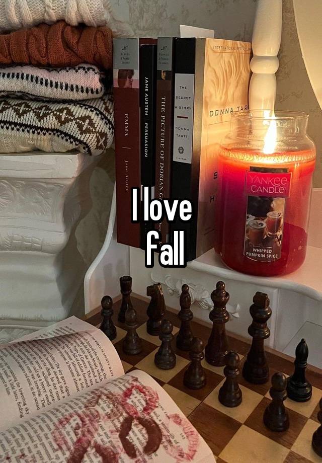 I love
 fall