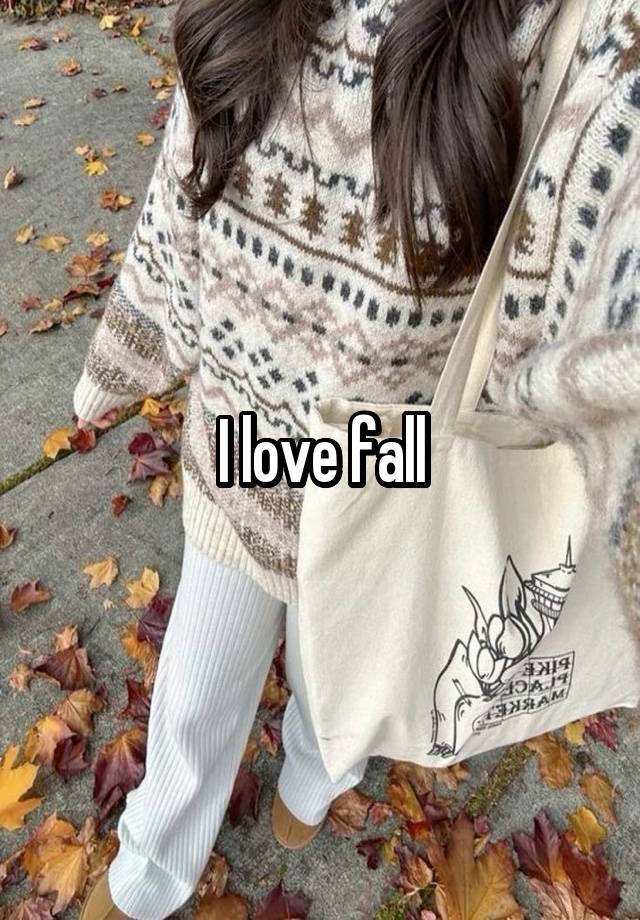 I love fall