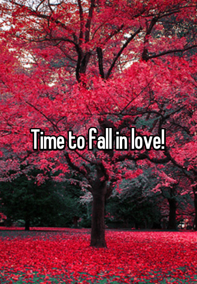 Time to fall in love! 