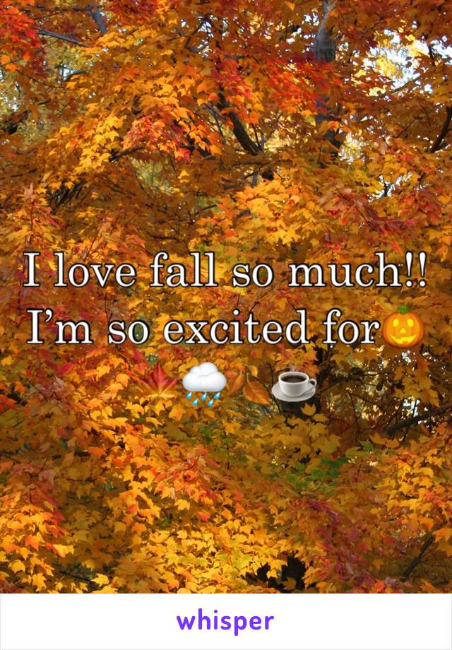 I love fall so much!! I’m so excited for🎃🍁🌧️🍂☕️