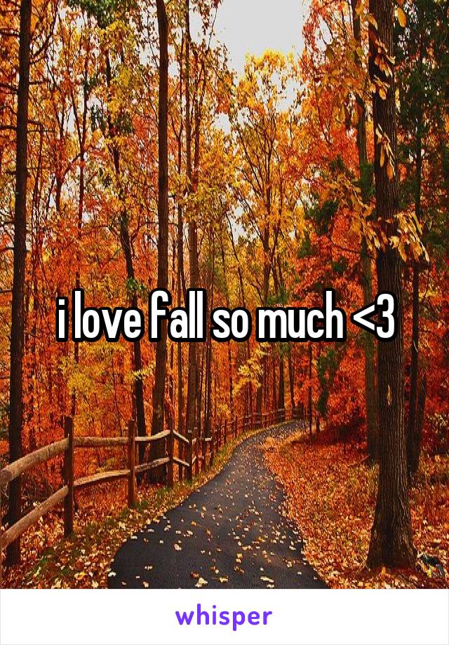 i love fall so much <3