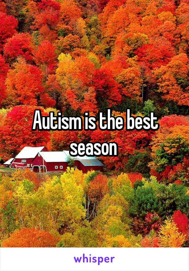 Autism is the best season 