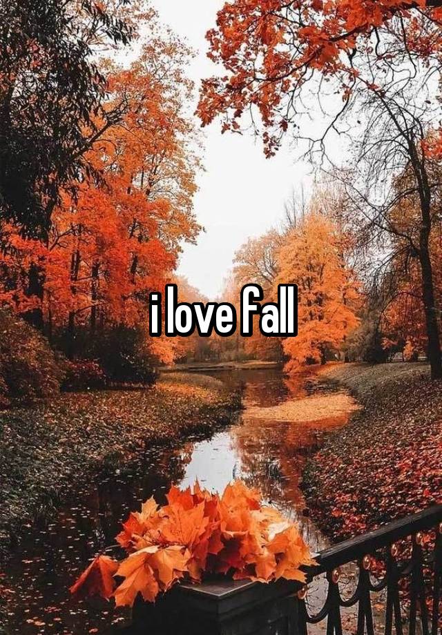 i love fall