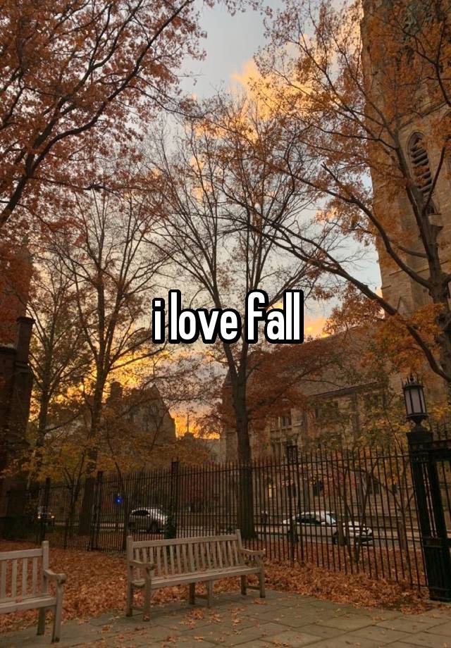 i love fall